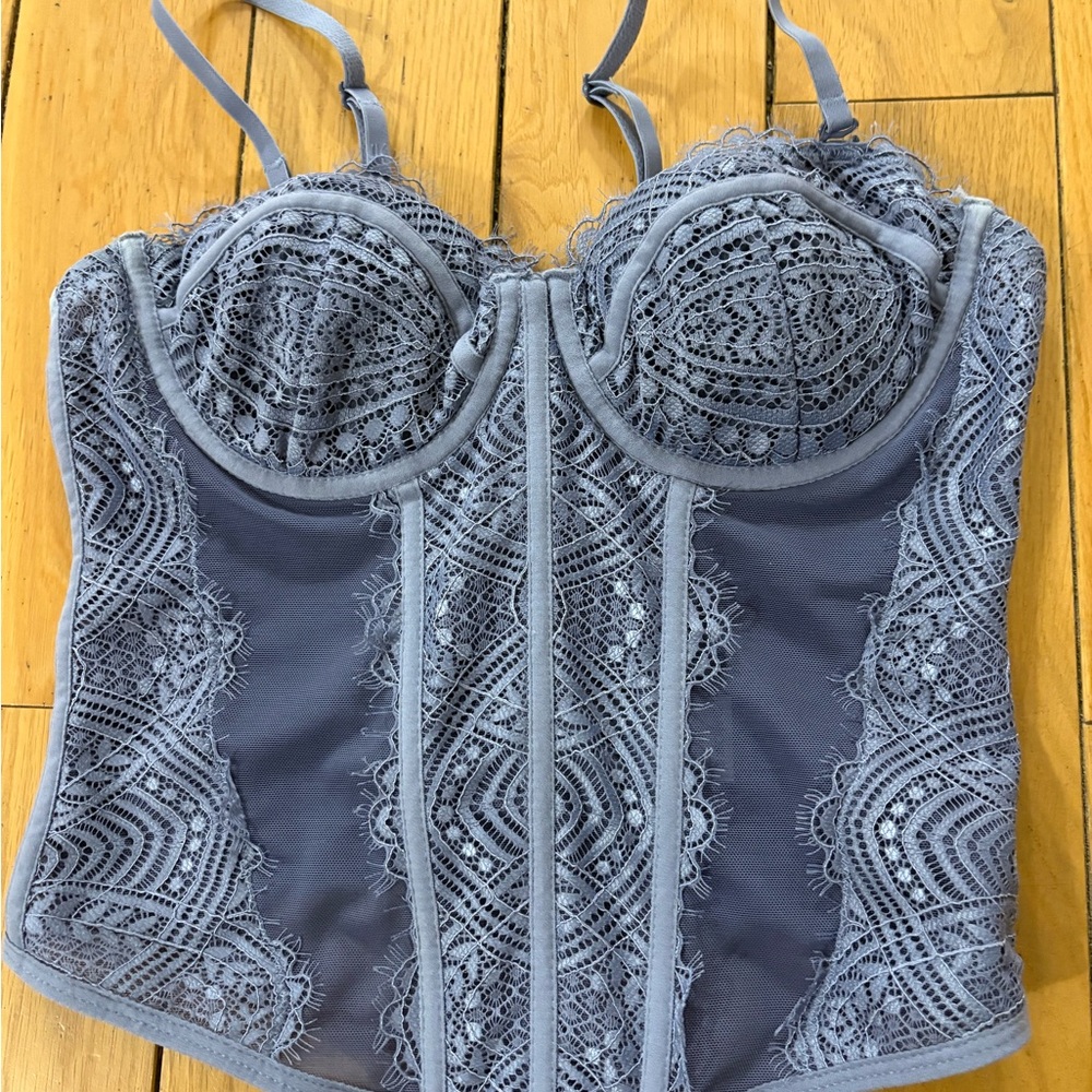 Garage Purple Bustier Top